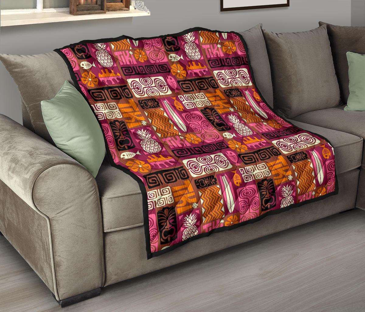 Pattern Print Ethnic Quilt-grizzshop