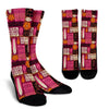 Pattern Print Ethnic Unisex Crew Socks-grizzshop