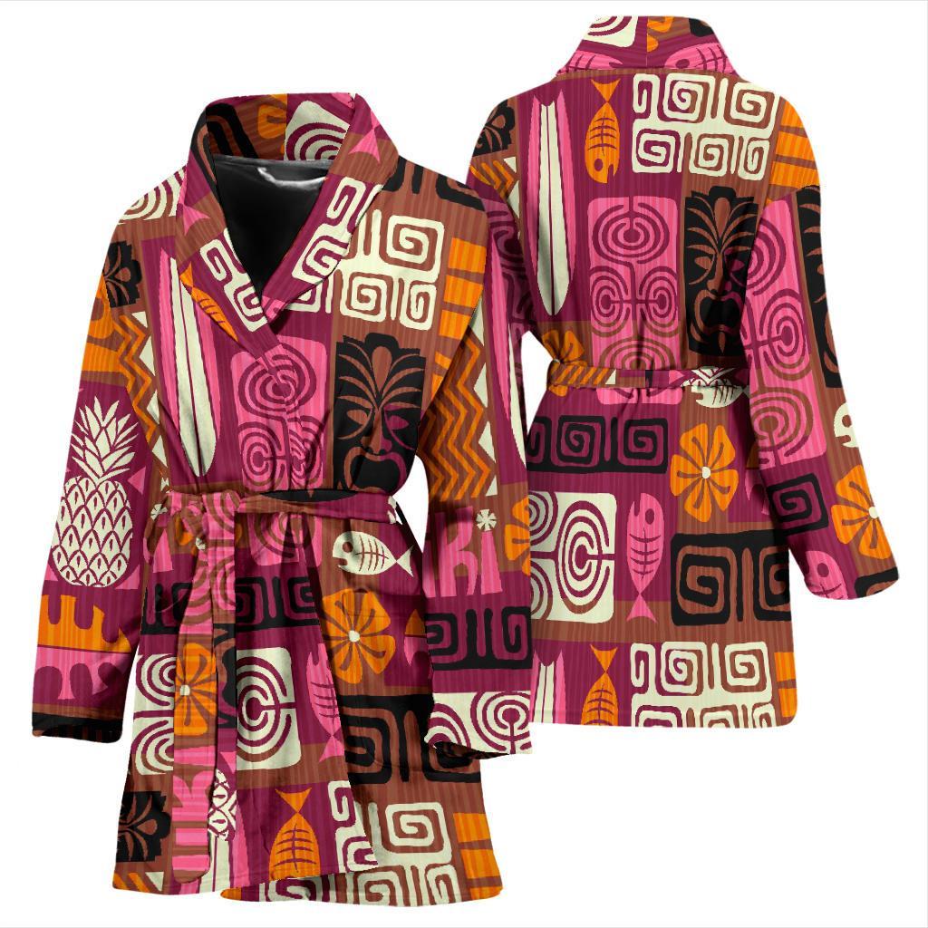 Pattern Print Ethnic Women Long Robe-grizzshop