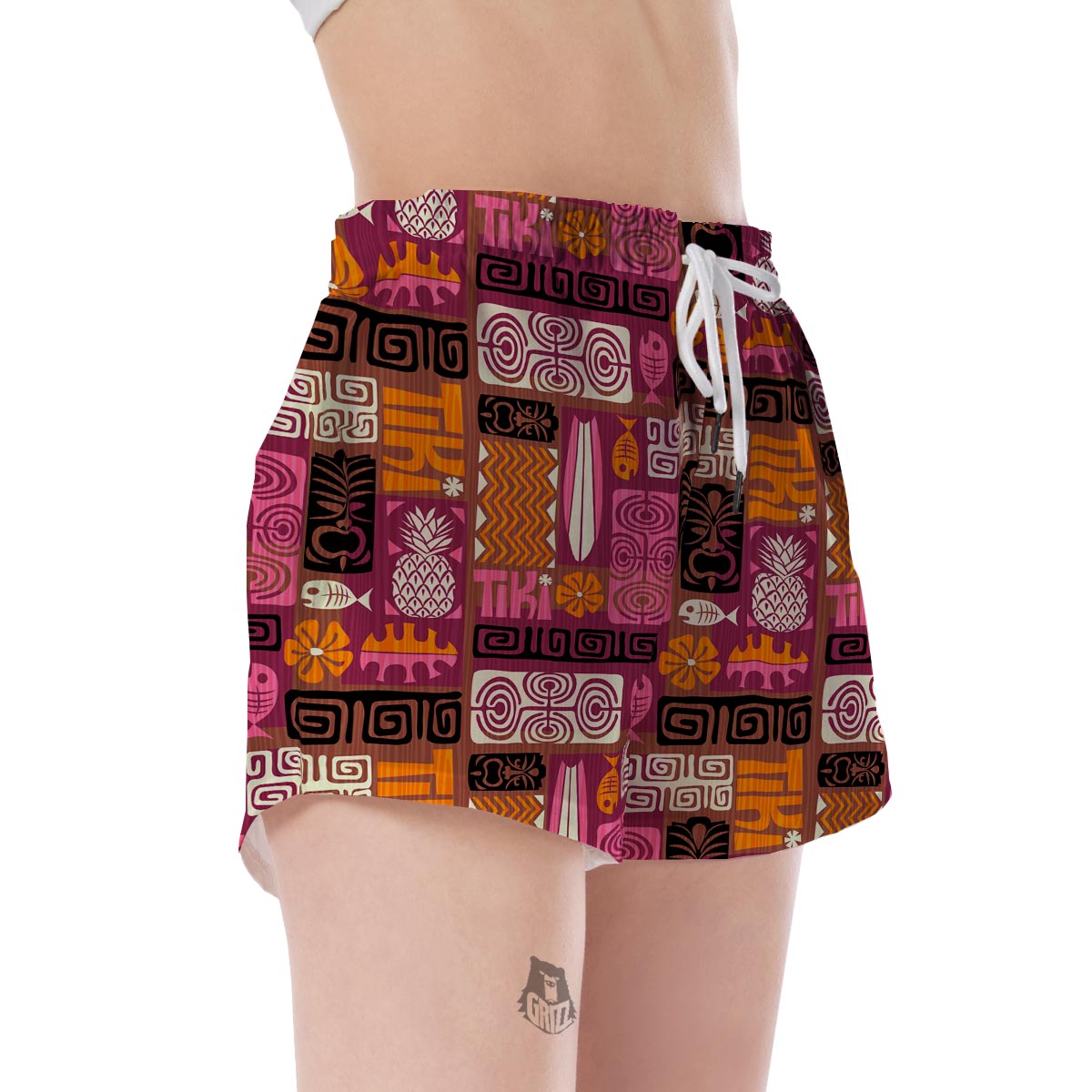 Pattern Print Ethnic Women's Shorts-grizzshop