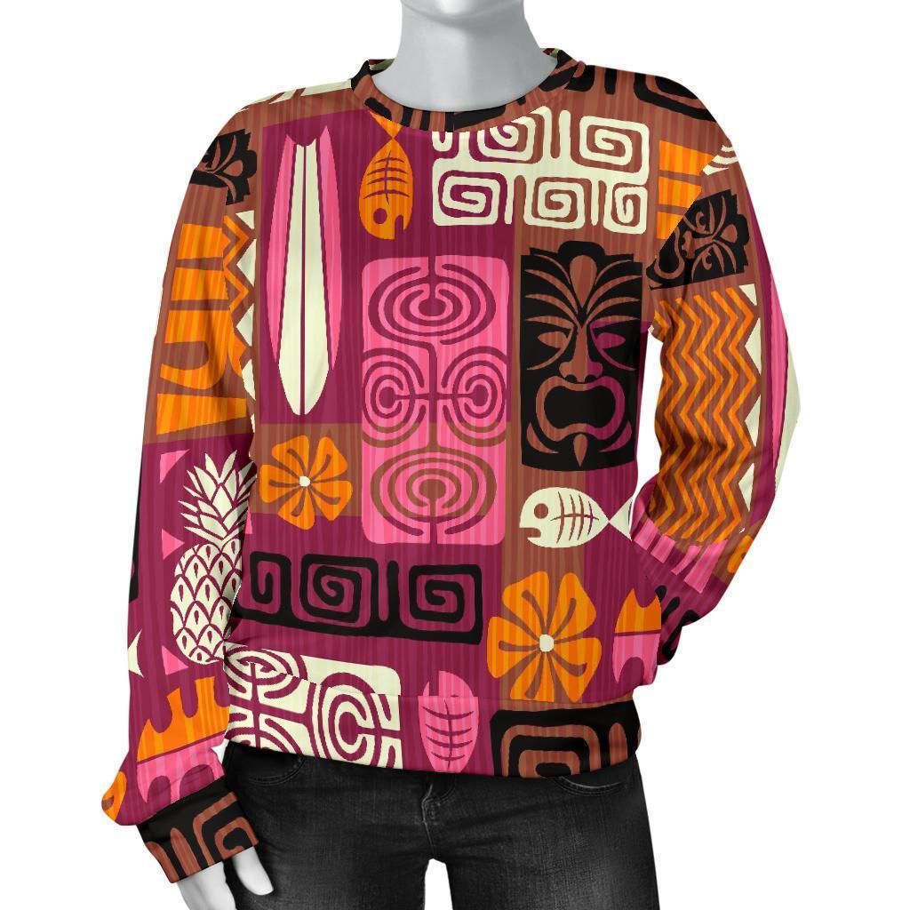 Pattern Print Ethnic Women's Sweatshirt-grizzshop