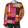 Pattern Print Ethnic Women's Sweatshirt-grizzshop