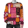 Pattern Print Ethnic Women's Sweatshirt-grizzshop