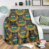 Pattern Print Evil Eye Blanket-grizzshop