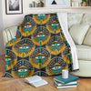 Pattern Print Evil Eye Blanket-grizzshop