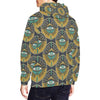 Pattern Print Evil Eye Men Pullover Hoodie-grizzshop