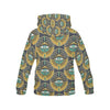 Pattern Print Evil Eye Women Pullover Hoodie-grizzshop