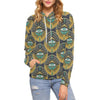 Pattern Print Evil Eye Women Pullover Hoodie-grizzshop