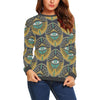 Pattern Print Evil Eye Women's Sweatshirt-grizzshop