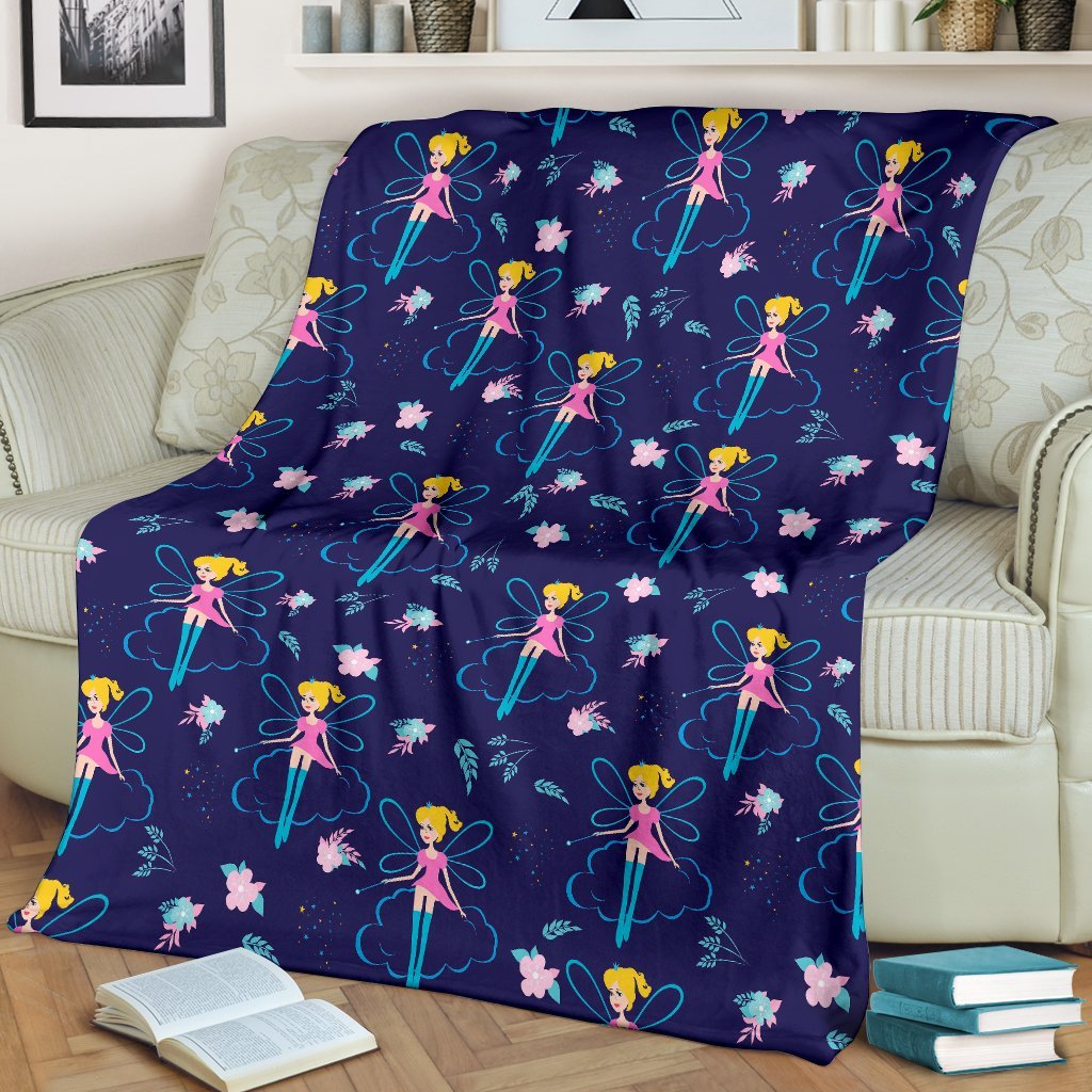 Pattern Print Fairy Blanket-grizzshop