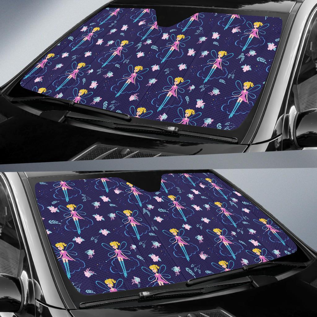 Pattern Print Fairy Car Sun Shade-grizzshop