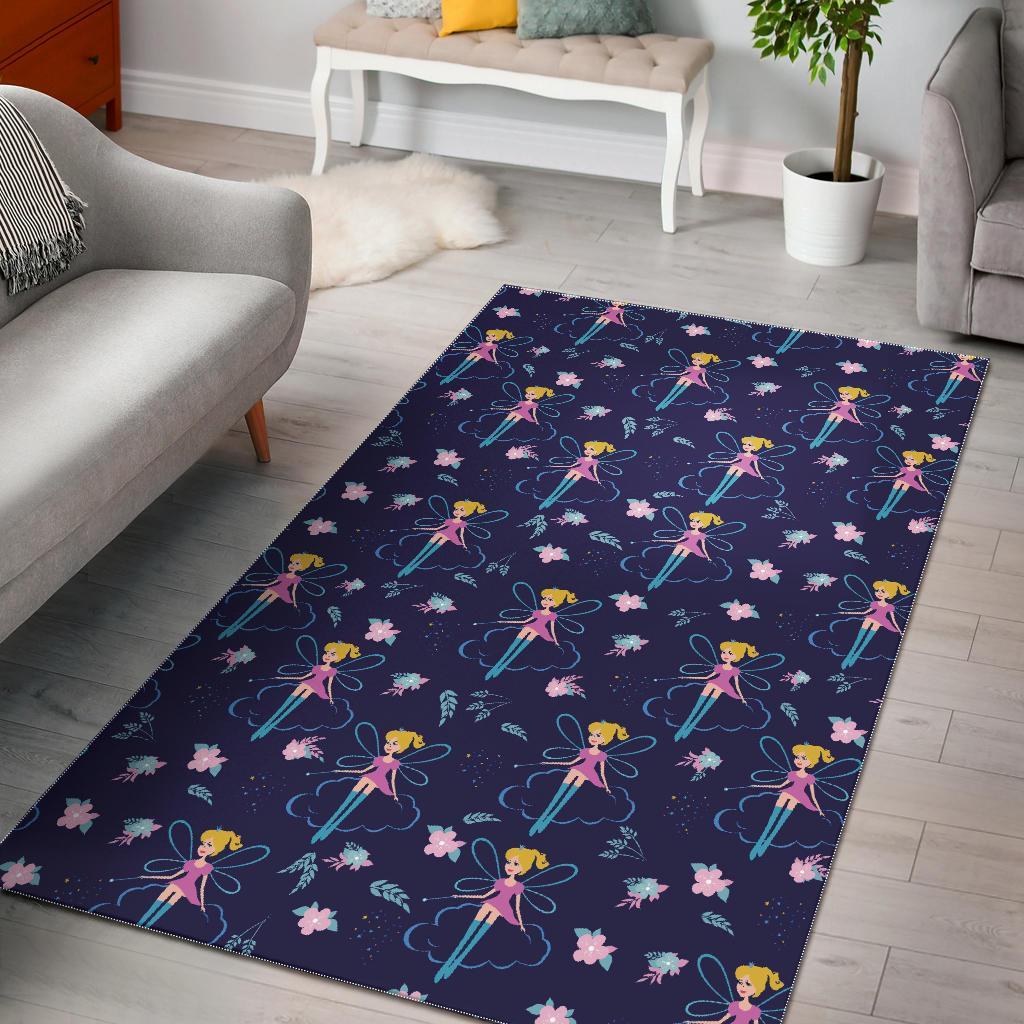 Pattern Print Fairy Floor Mat-grizzshop