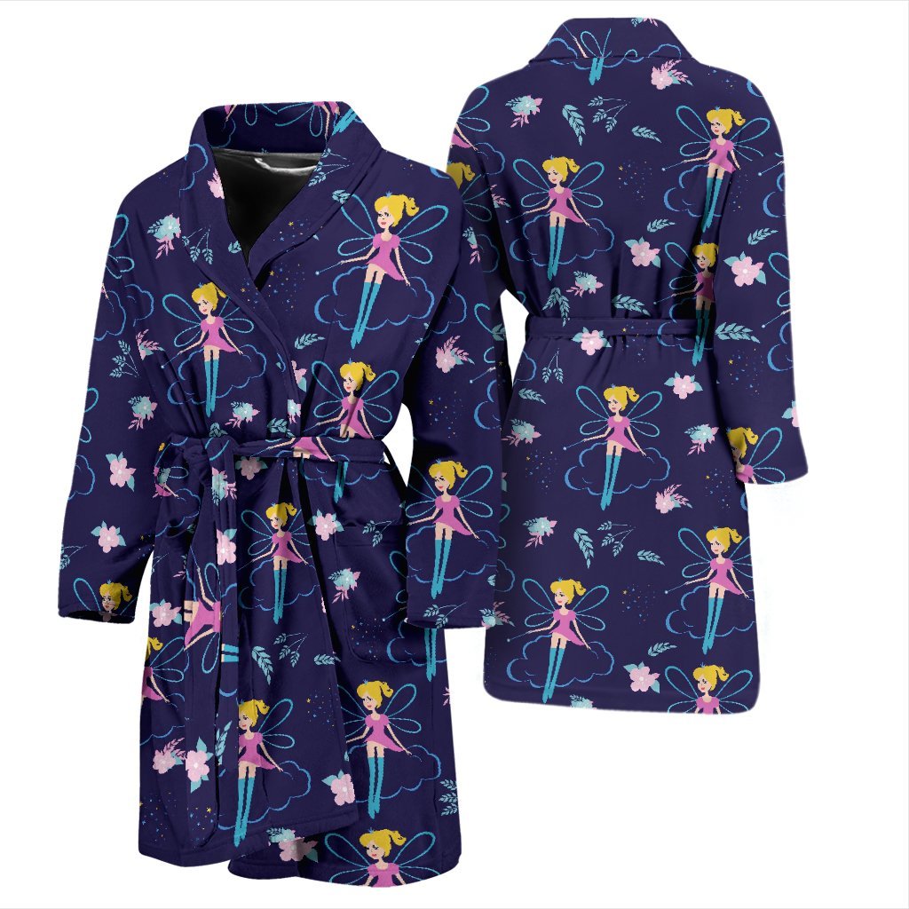 Pattern Print Fairy Men Long Robe-grizzshop