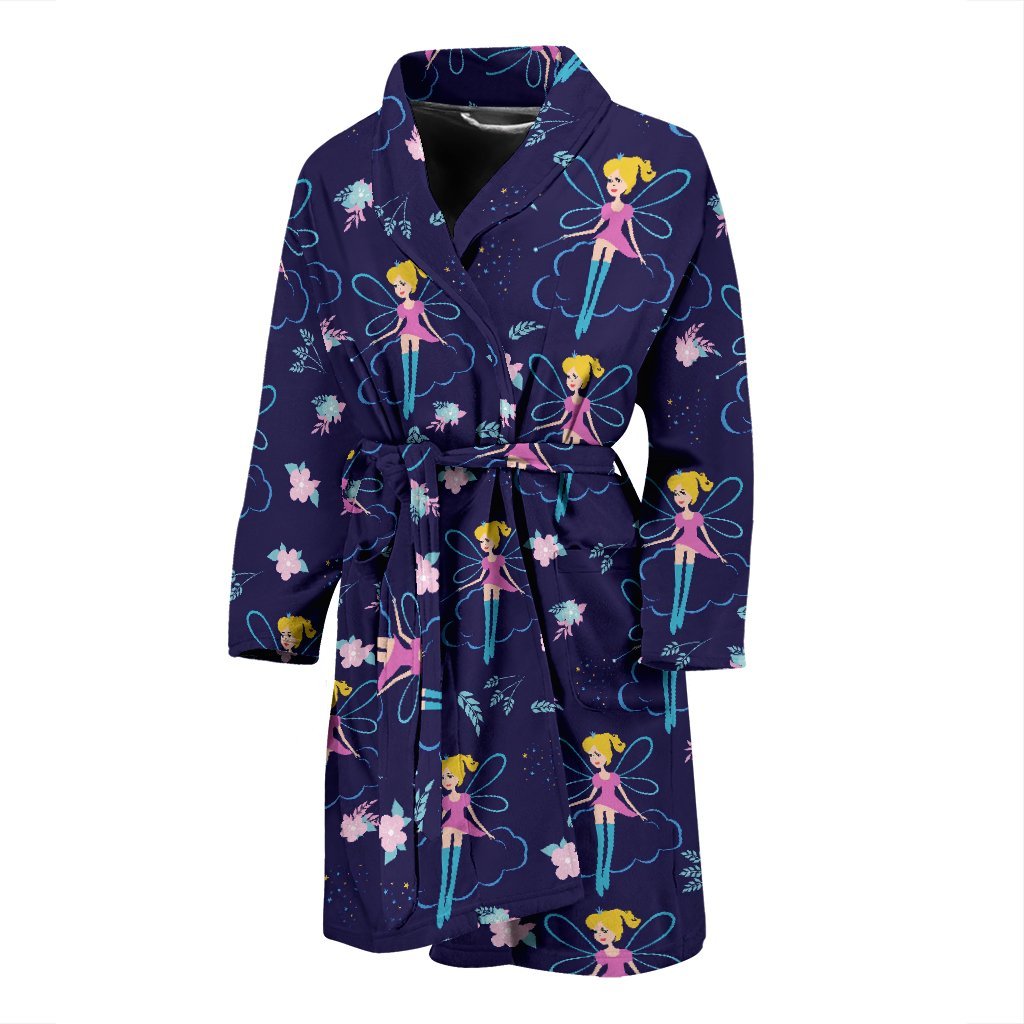 Pattern Print Fairy Men Long Robe-grizzshop