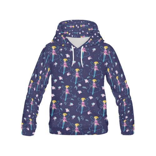 Pattern Print Fairy Men Pullover Hoodie-grizzshop