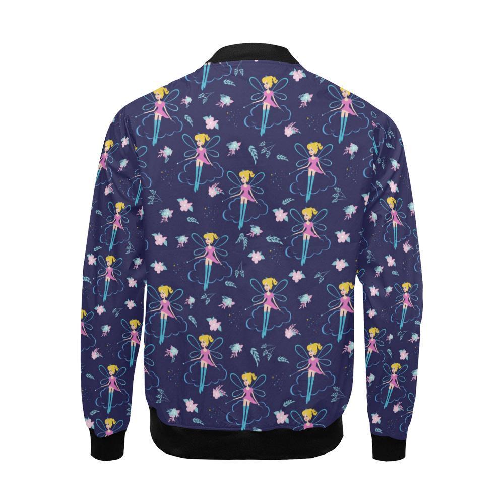 Pattern Print Fairy Men's Bomber Jacket-grizzshop