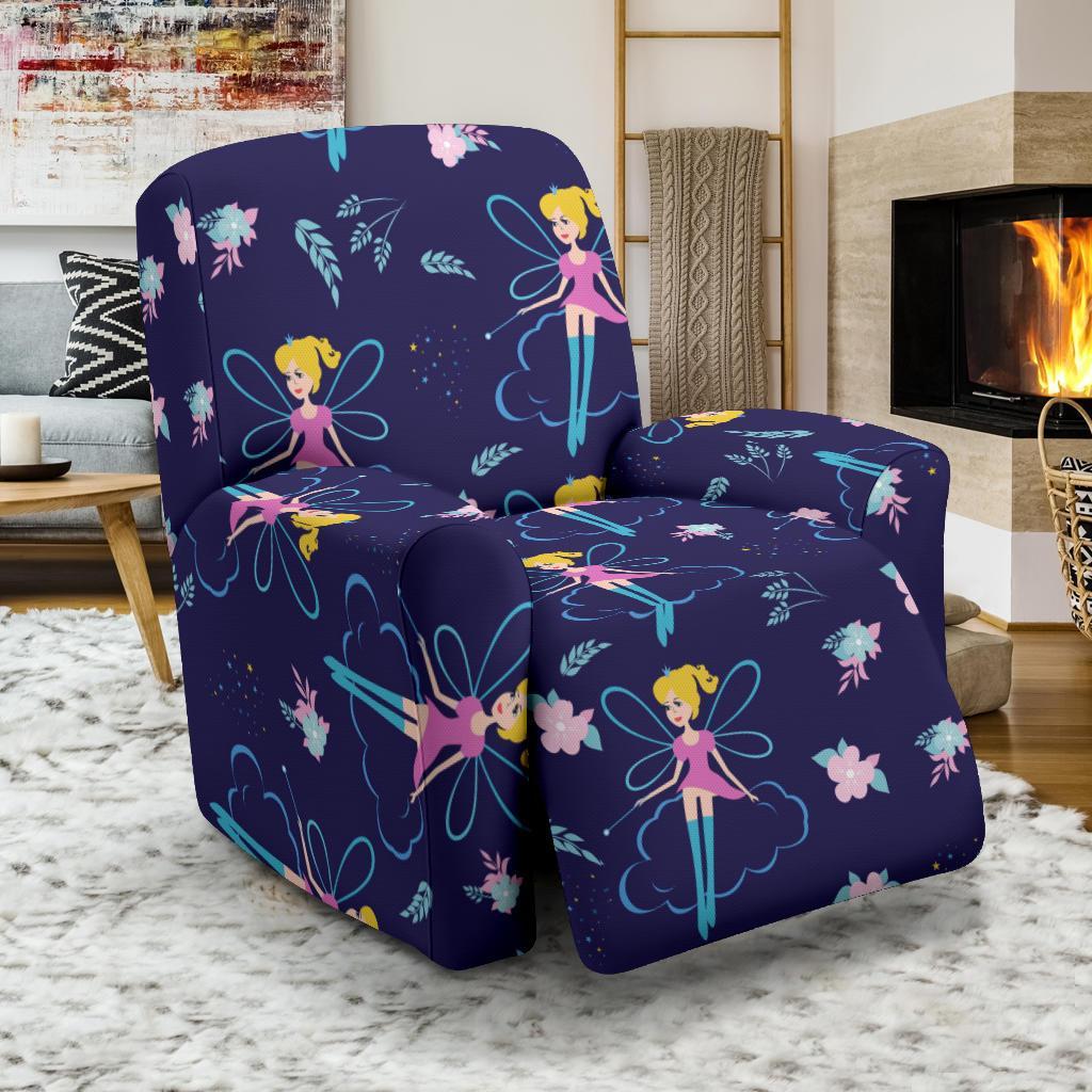 Pattern Print Fairy Recliner Cover-grizzshop