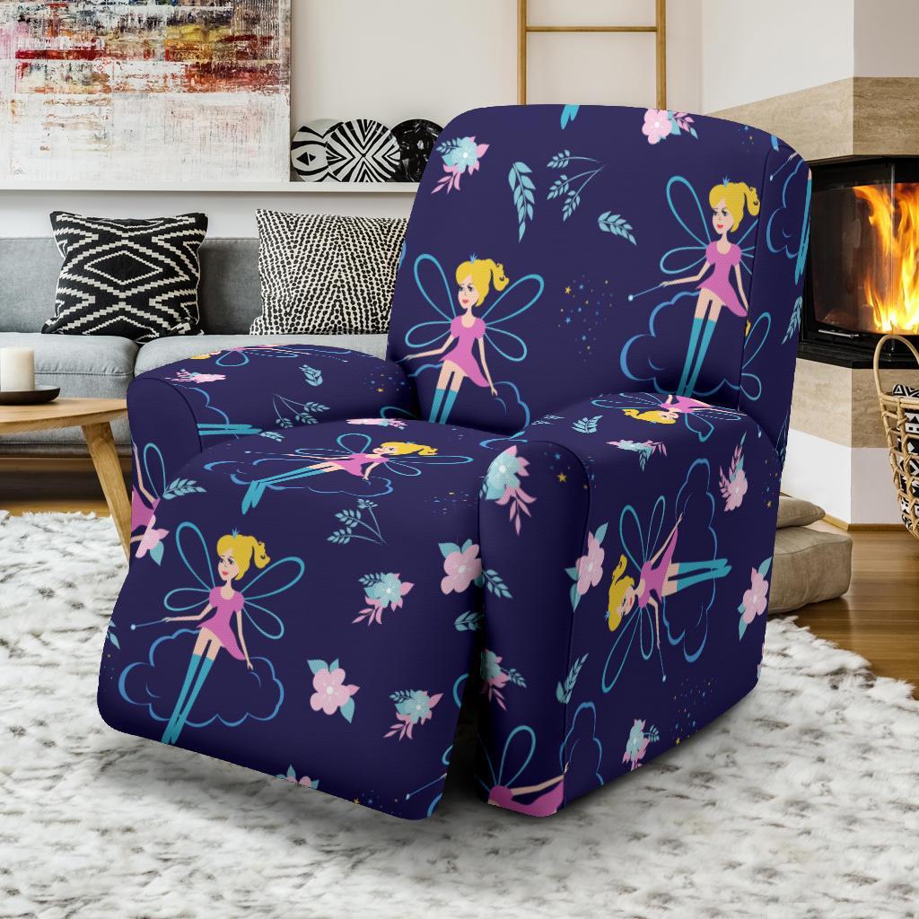 Pattern Print Fairy Recliner Cover-grizzshop