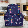 Pattern Print Fairy Recliner Cover-grizzshop