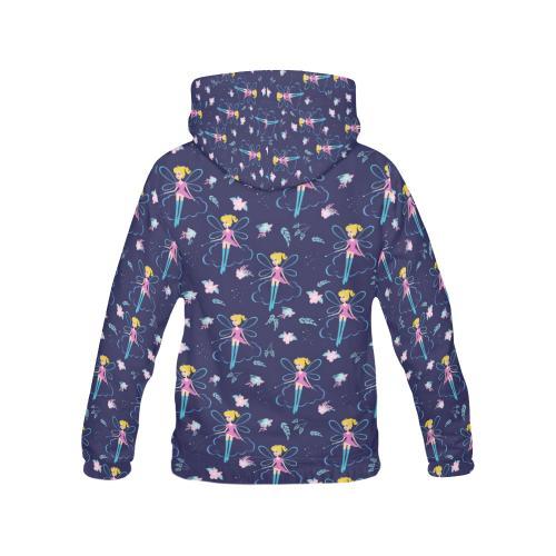 Pattern Print Fairy Women Pullover Hoodie-grizzshop