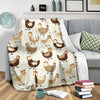 Pattern Print Farm Chicken Hen Blanket-grizzshop