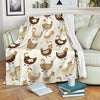 Pattern Print Farm Chicken Hen Blanket-grizzshop