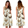 Pattern Print Farm Chicken Hen Dress-grizzshop