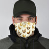 Pattern Print Farm Chicken Hen Face Mask-grizzshop