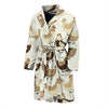 Pattern Print Farm Chicken Hen Men Long Robe-grizzshop