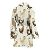 Pattern Print Farm Chicken Hen Women Long Robe-grizzshop