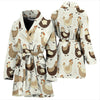 Pattern Print Farm Chicken Hen Women Long Robe-grizzshop