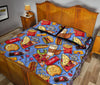 Pattern Print Fastfood Bed Set Quilt-grizzshop