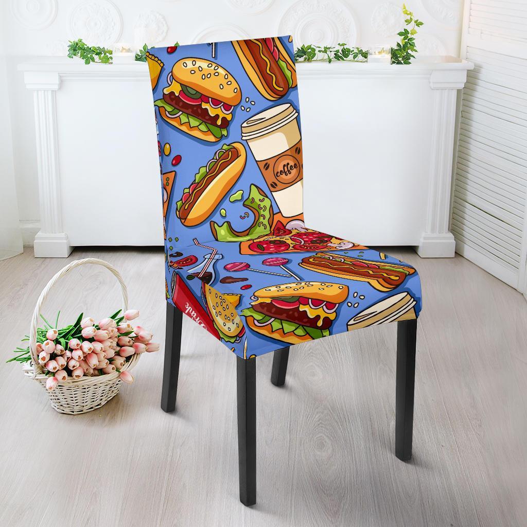 Pattern Print Fastfood Chair Cover-grizzshop