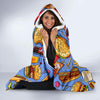 Pattern Print Fastfood Hooded Blanket-grizzshop