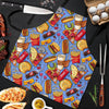 Pattern Print Fastfood Men's Apron-grizzshop