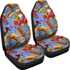 Pattern Print Fastfood Universal Fit Car Seat Covers-grizzshop