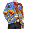 Pattern Print Fastfood Women's Sweatshirt-grizzshop