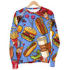 Pattern Print Fastfood Women's Sweatshirt-grizzshop