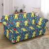 Pattern Print Firefighter Loveseat Cover-grizzshop