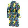 Pattern Print Firefighter Men Long Robe-grizzshop