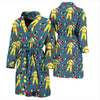 Pattern Print Firefighter Men Long Robe-grizzshop