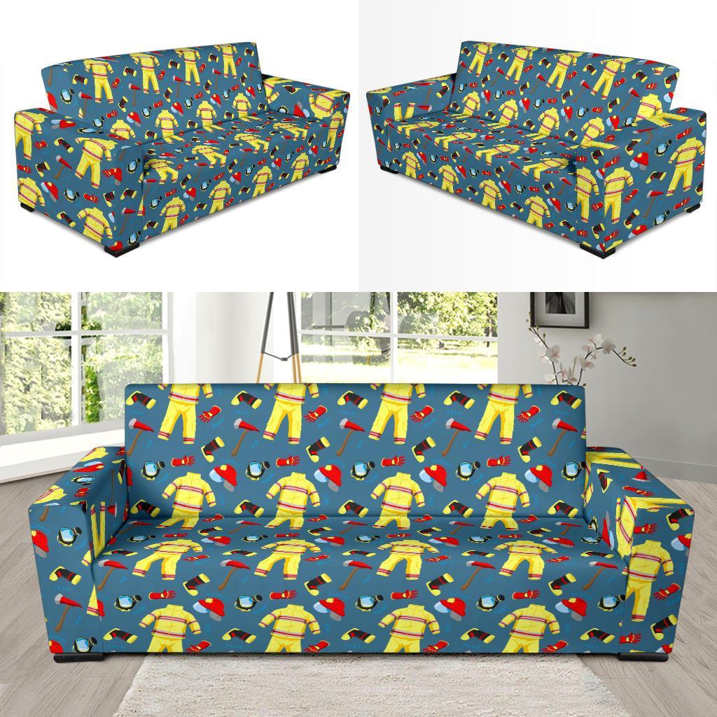 Pattern Print Firefighter Sofa Covers-grizzshop