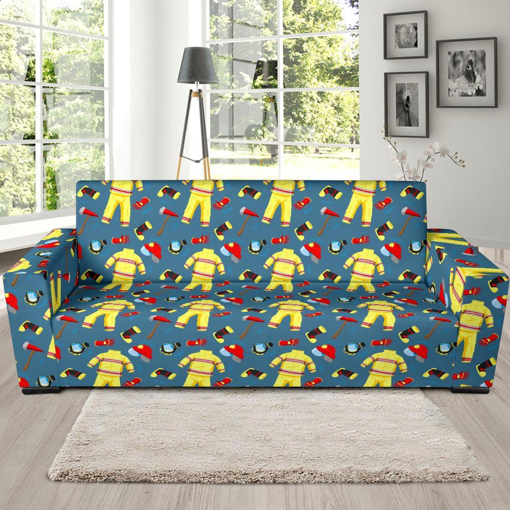 Pattern Print Firefighter Sofa Covers-grizzshop