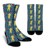 Pattern Print Firefighter Unisex Crew Socks-grizzshop