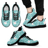 Pattern Print Floral Swan Black Sneaker Shoes For Men Women-grizzshop