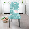 Pattern Print Floral Swan Chair Cover-grizzshop