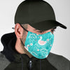 Pattern Print Floral Swan Face Mask-grizzshop