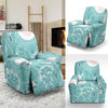 Pattern Print Floral Swan Recliner Cover-grizzshop