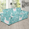 Pattern Print Floral Swan Sofa Covers-grizzshop