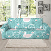 Pattern Print Floral Swan Sofa Covers-grizzshop